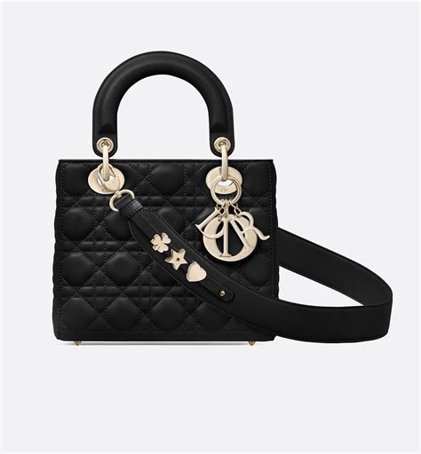lady dior bag small black